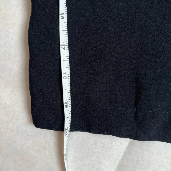 LC Waikiki Black High Waist Paperbag Wide Leg Cropped Pants Culottes Size 10 New - Picture 5 of 8